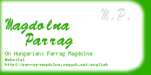 magdolna parrag business card